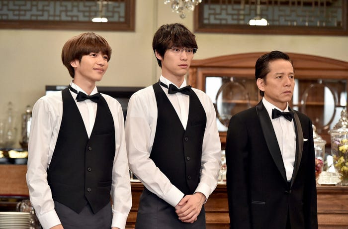 志尊淳、福士蒼汰、勝村政信/「Heaven?~ご苦楽レストラン~」第1話より(C)TBS