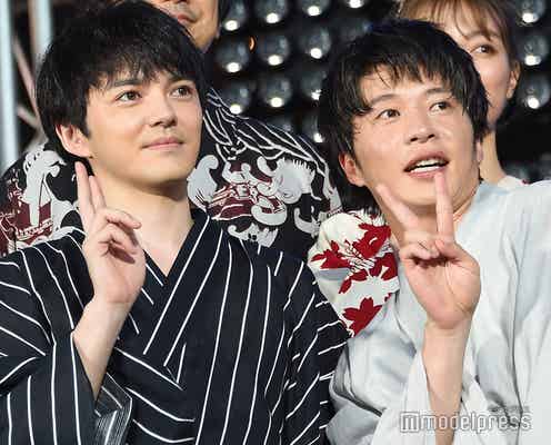 田中圭&林遣都“平成最後の満月の夜”に熱く語り合っていた 「おっさんずラブ」キャスト集結にファン熱狂