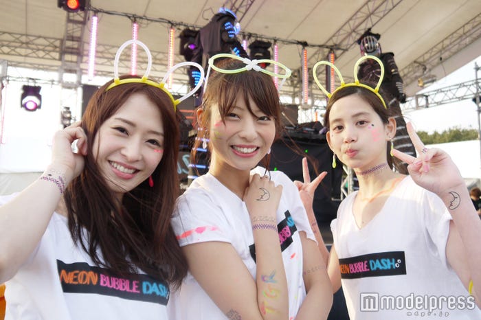 (左から)梅本静香、永田レイナ、金城茉奈(C)TOKYO GIRLS RUN