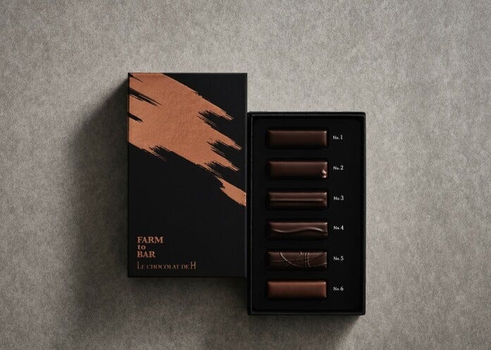 LE CHOCOLAT DE H（ル ショコラ ド アッシュ）／シングルオリジン“インティ”（6粒入2900円）