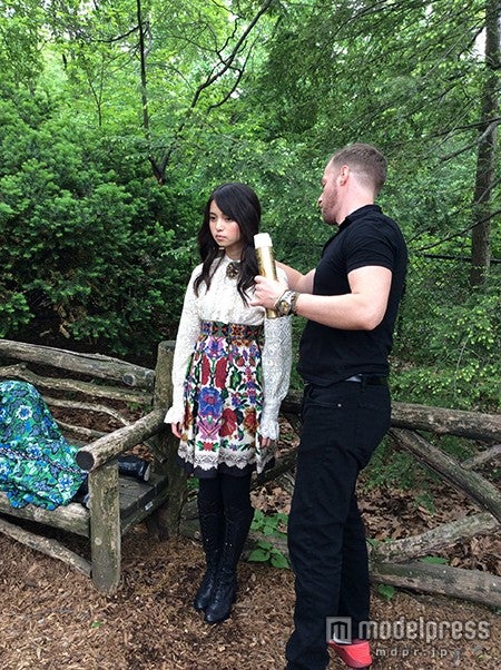 齋藤飛鳥／ニューヨーク撮影時のオフショット