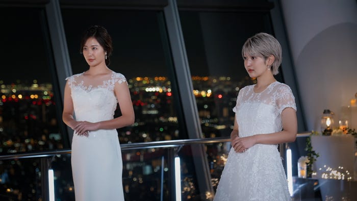 西山真央、大内悠里「バチェラー・ジャパン」シーズン5エピソード9(C)2023 Warner Bros. International Television Production Limited
