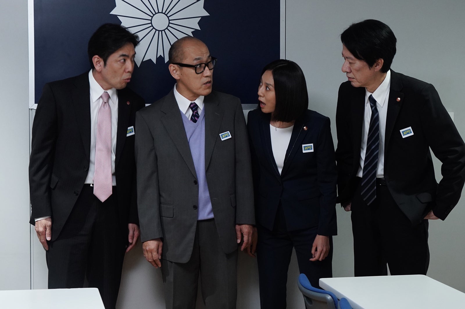 山中崇史、山西惇、篠原ゆき子、川原和久「相棒season22」第1話より（C）テレビ朝日