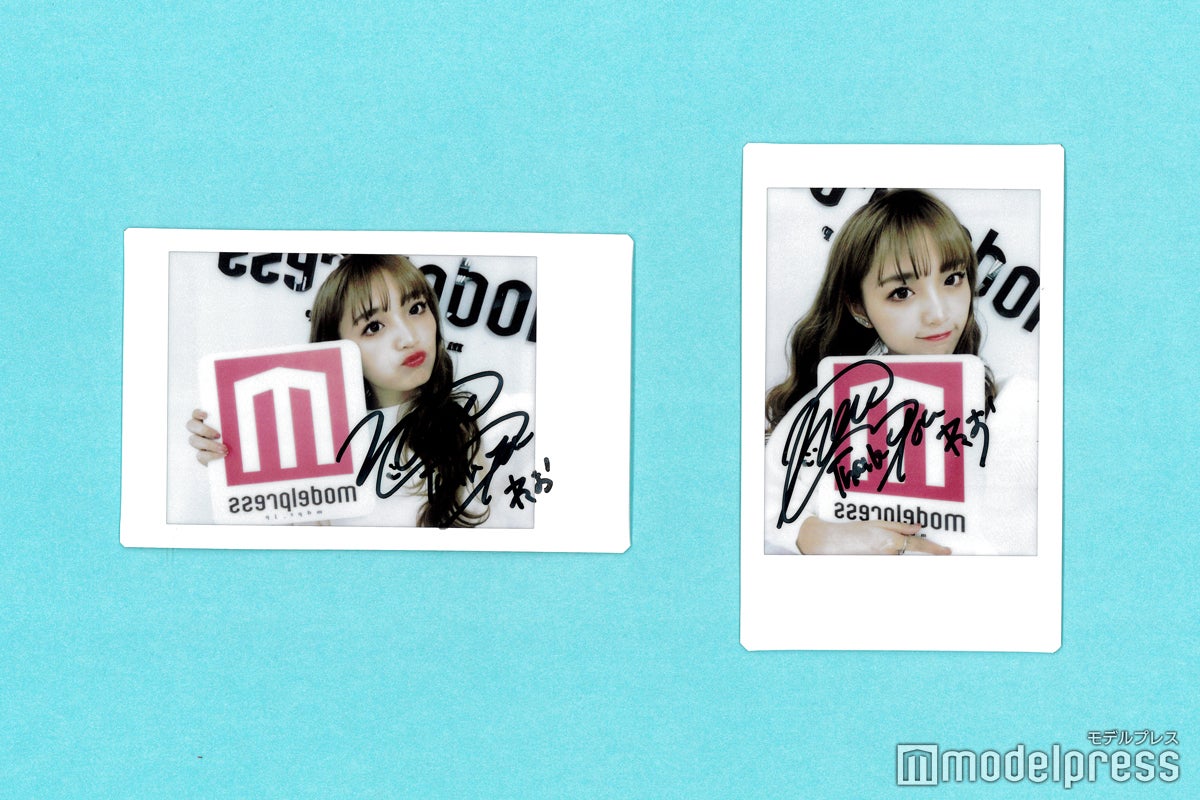 ねお、サイン入りチェキプレゼント （C）モデルプレス