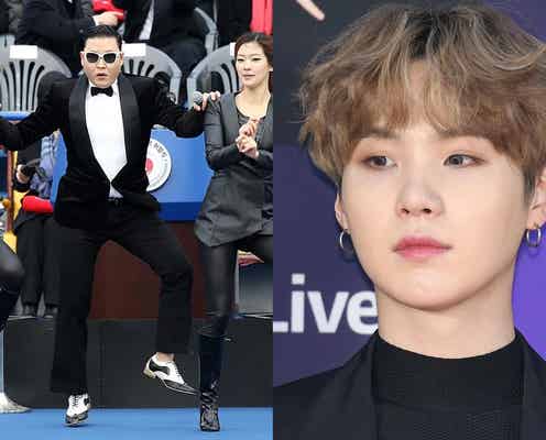 BTS・SUGA、PSYの5年ぶりアルバム「サダ9」でレジェンド級コラボ「小さい頃の友達と作曲しているようだった」