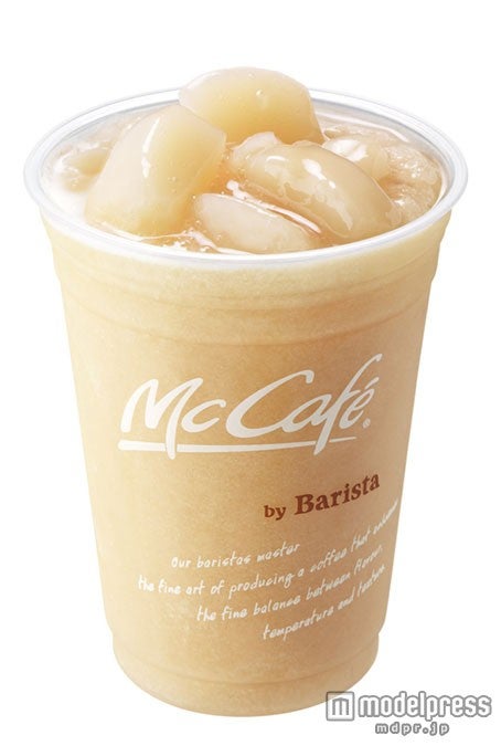 「桃のスムージー」Mサイズ￥430、Lサイズ￥470（税込）