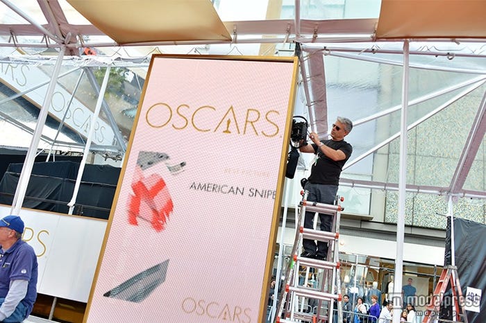 第87回アカデミー賞、レッドカーペット会場準備の様子(米・ドルビー・シアター/画像:モデルプレス)