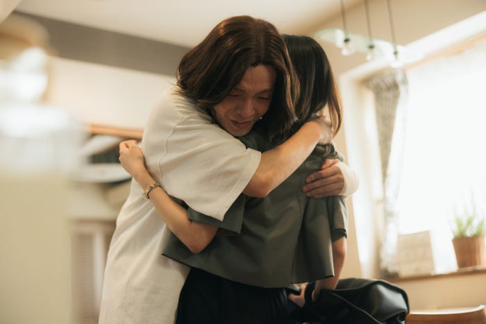 岡山天音、藤原さくら「こっち向いてよ向井くん」第9話より(C)日本テレビ