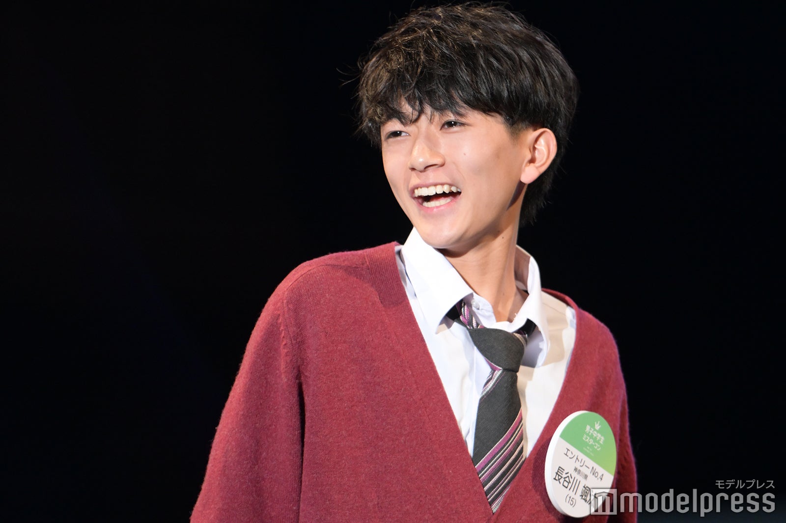長谷川颯汰くん「男子中学生ミスターコン2023」ファイナル審査の様子（C）モデルプレス