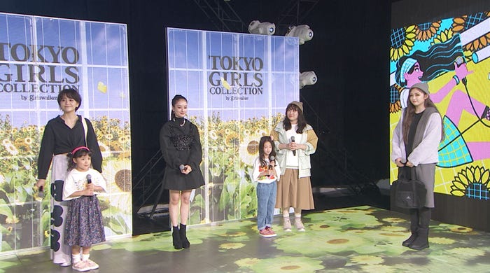 (左から)松井愛莉ペア、谷まりあ、丸山礼ペア、ゆうちゃみ(提供写真)