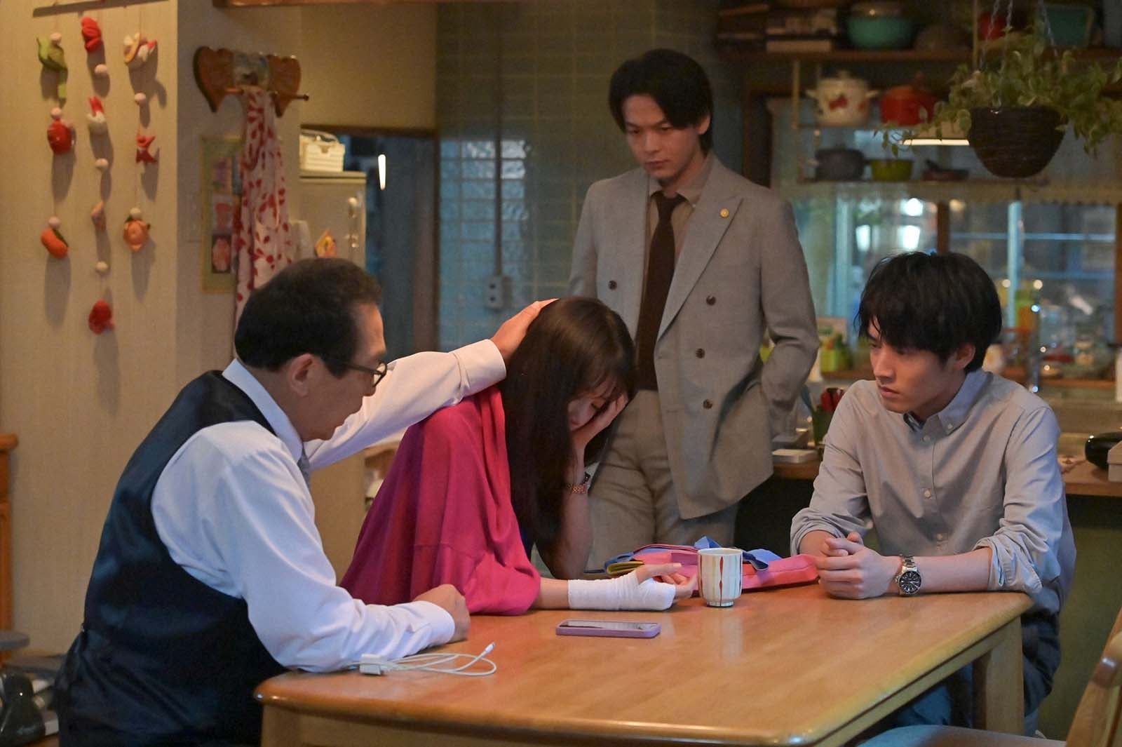 さだまさし、有村架純、中村倫也、赤楚衛二「石子と羽男―そんなコトで訴えます？―」最終話より（C）TBS