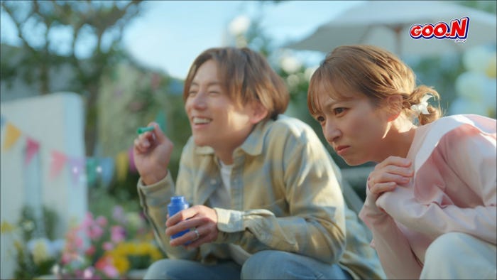 杉浦太陽、辻希美「グーン モレ0(ゼロ)へ」新TVCM(提供写真)