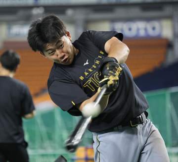 阪神 ドラ1立石がプロ初の1番スタメン 自身初の伝統の一戦で