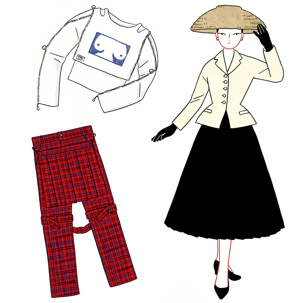 知っておきたい！ブンカとモードの100年史／イラストレーター：大津萌乃