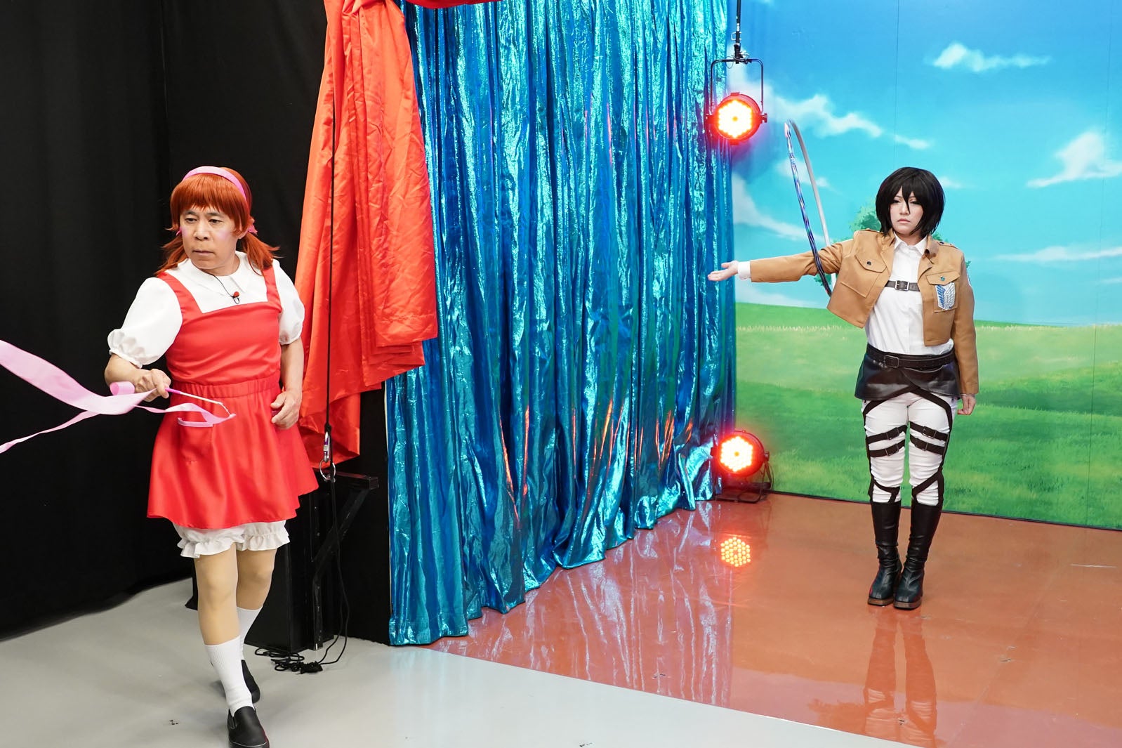 岡村隆史、クールな女性キャラのコスプレをした有名人（C）日本テレビ