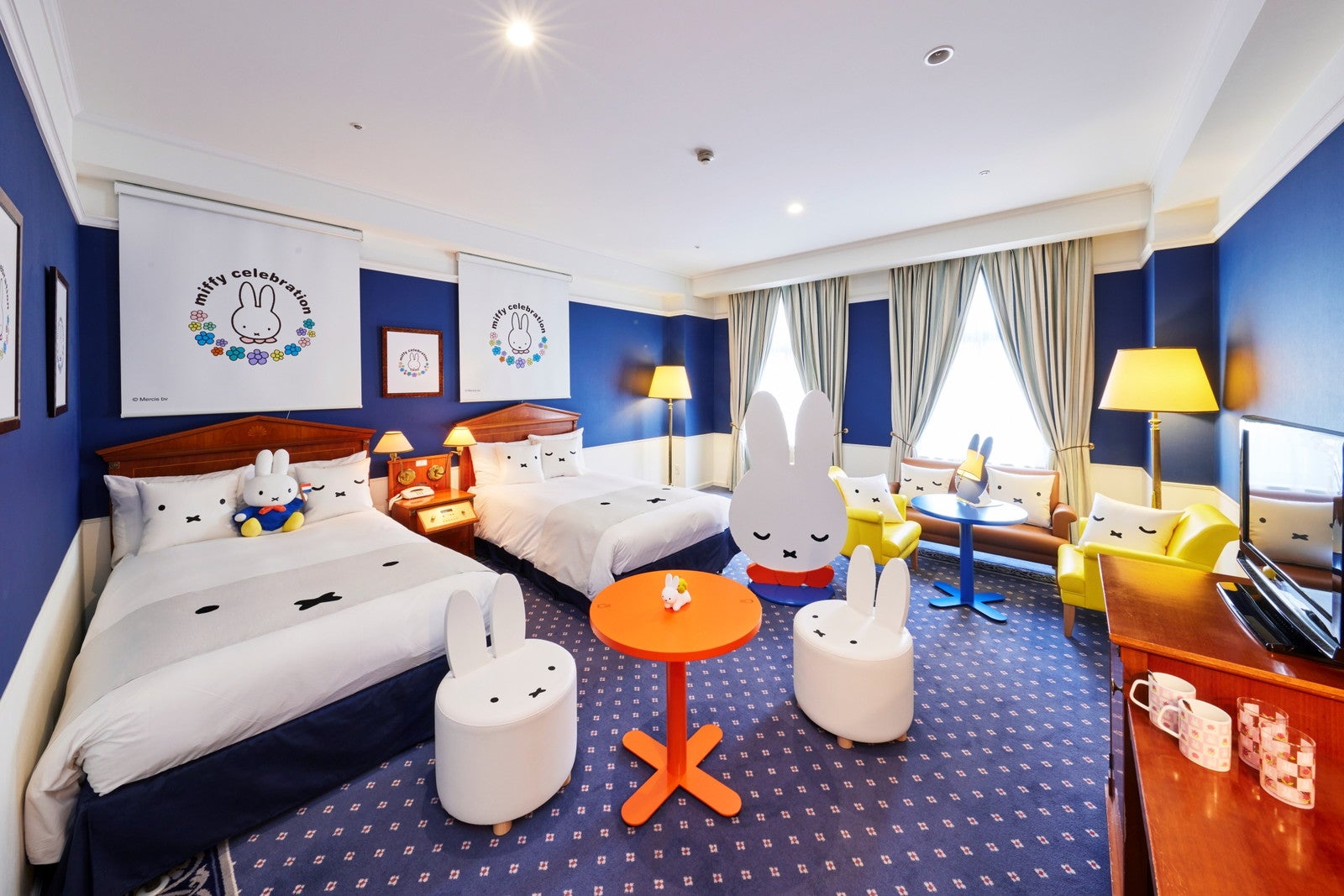 ミッフィールーム／Illustrations Dick Bruna （C） copyright Mercis bv，1953-2023 www．miffy．com