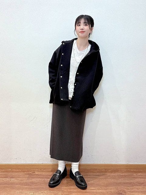 グローバルワークのダンボールフードブルゾン