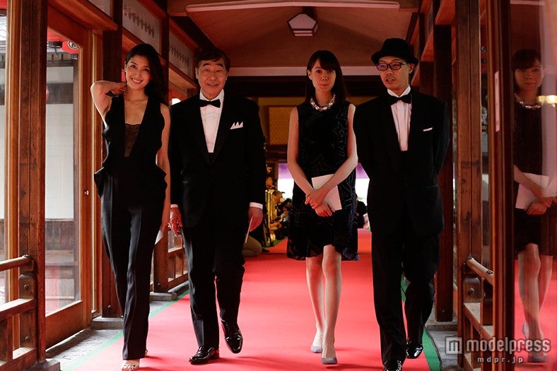 「任侠野郎」より橋本マナミ、蛭子能収、トリンドル玲奈、徳永清孝監督(c)京都国際映画祭