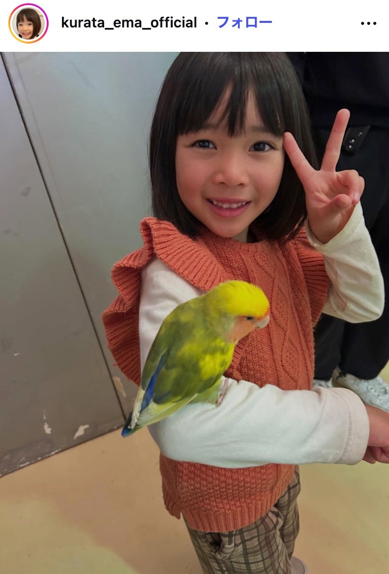 子役・倉田瑛茉、ウェーブヘアで雰囲気ガラリ 小学校入学記念ショットに「お姉さんになってる」「印象違いすぎてビックリ」の声