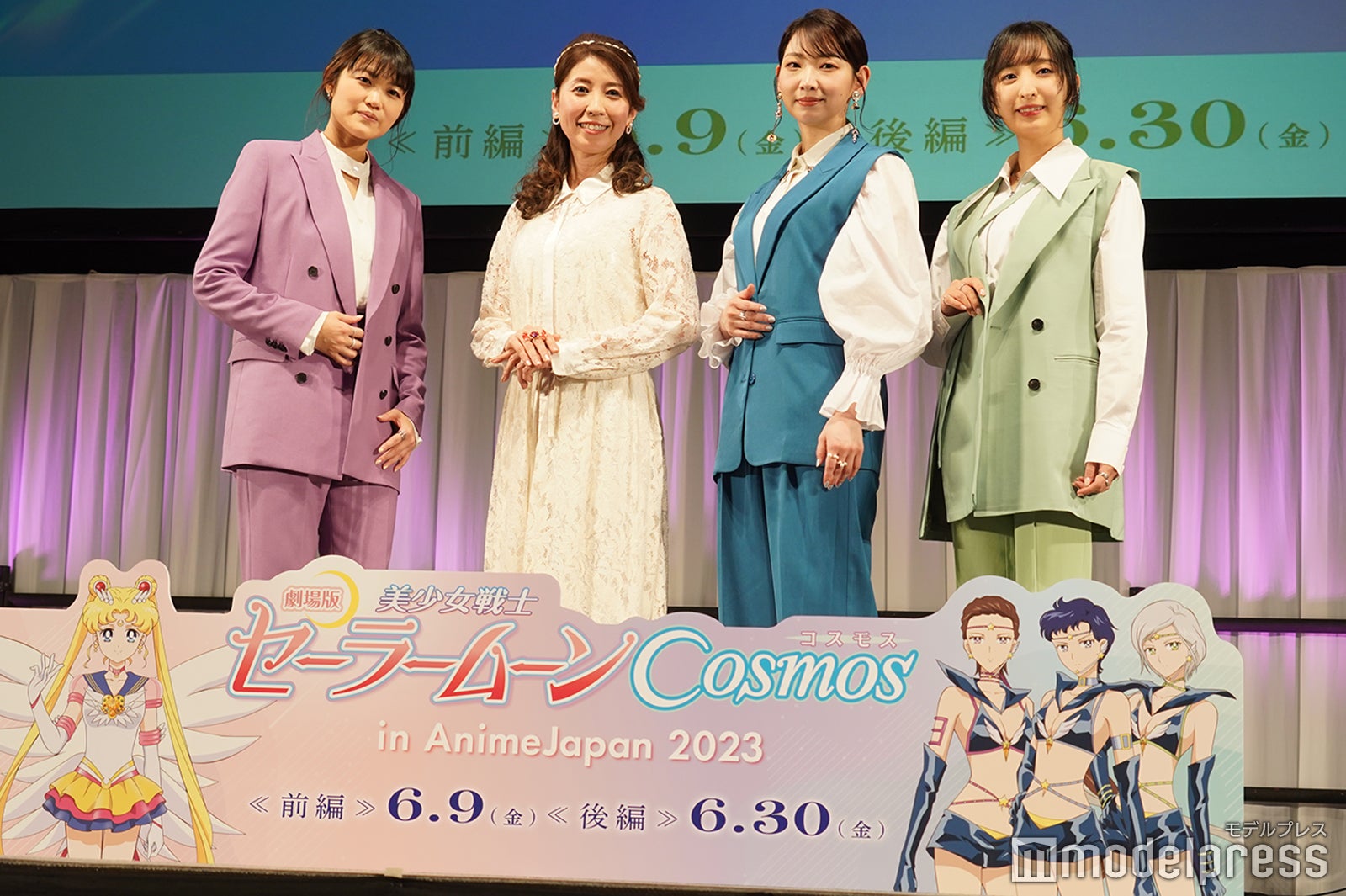 （左から）早見沙織、三石琴乃、井上麻里奈、佐倉綾音（C）モデルプレス