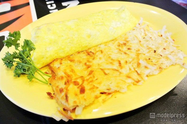 オムレツ＆ハッシュドポテト