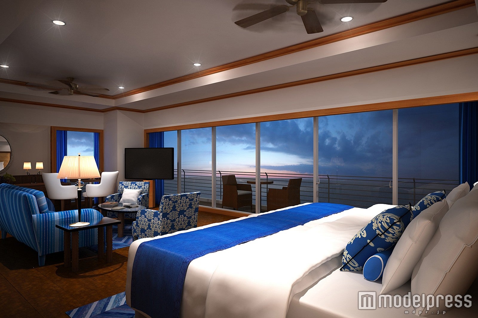 「Aqua」ジュニアスイート イメージ／画像提供：琵琶湖ホテル