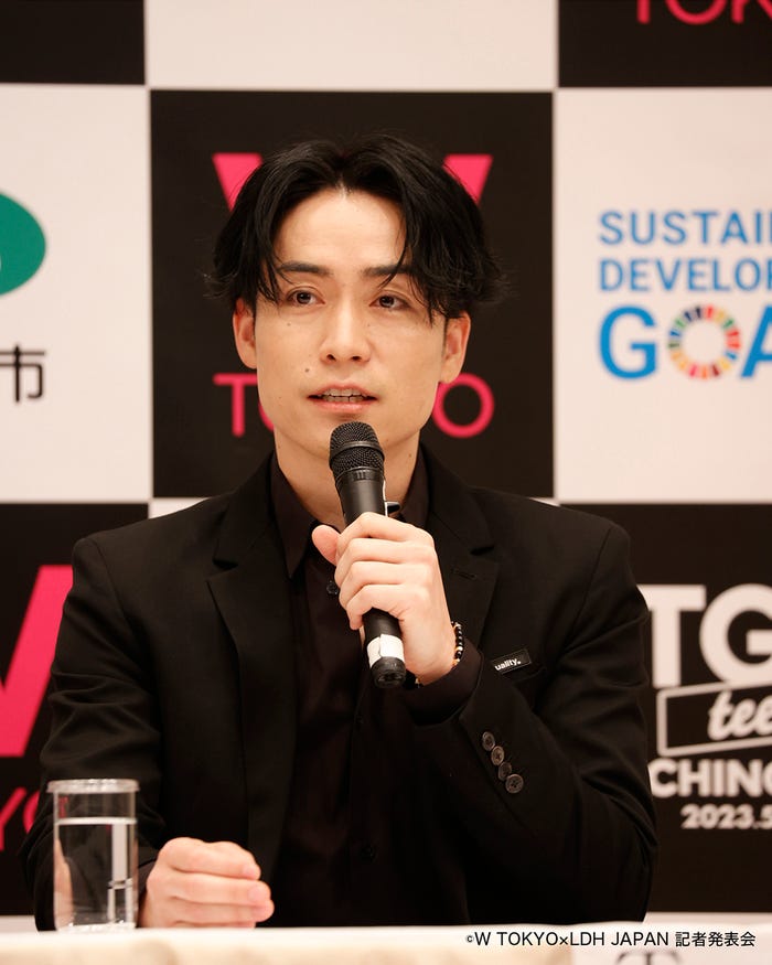 EXILE TETSUYA(C)W TOKYO×LDH JAPAN 記者発表会