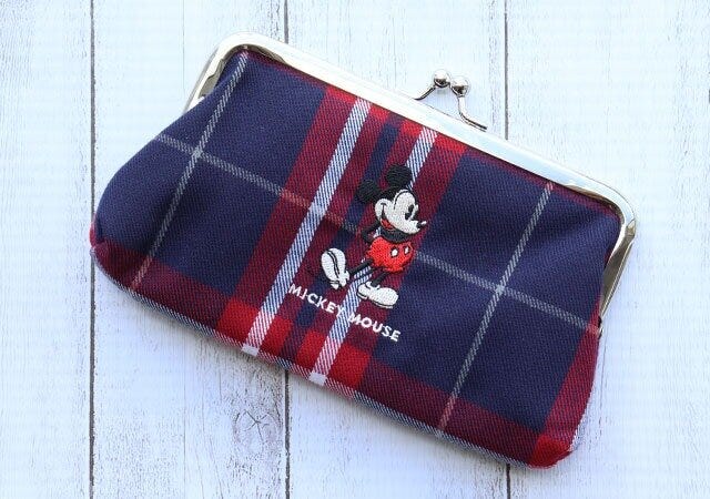 雑誌　ムック本　ムック　付録　人気　おすすめ　オススメ　宝島社　宝島　レビュー　便利　優秀　当たり　最高　2023　ディズニー　ディズニーグッズ　がま口ポーチ　ポーチ　ミッキー　チェック　スプリング　spring