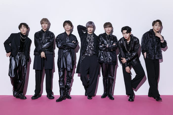 IMP.(左から)椿泰我、松井奏、鈴木大河、佐藤新、基俊介、影山拓也、横原悠毅(C)TOBE Co., Ltd.