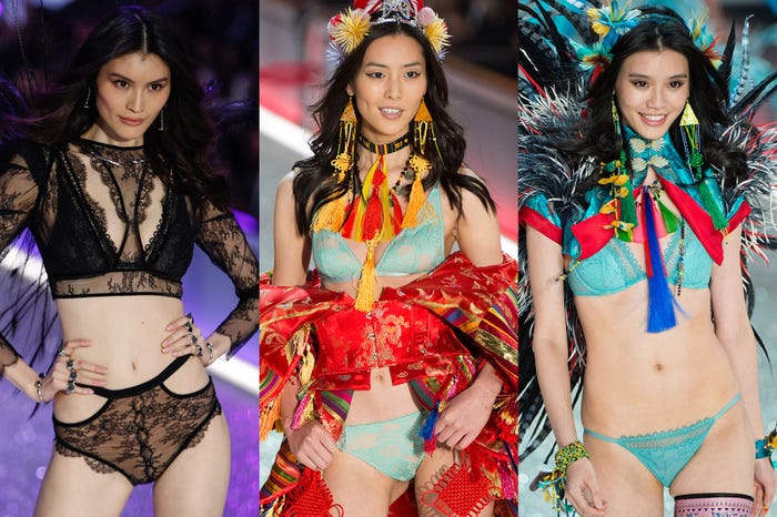 今年の注目はアジア人モデル(左から)スイ・ハ、リウ・ウェン、ミン・シー/photo:Getty Images