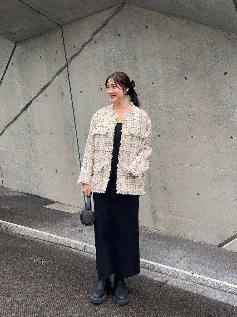 黒ワンピースコーデ3