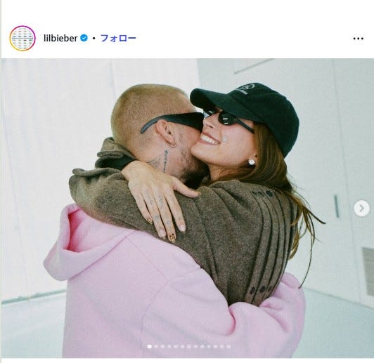 ジャスティン・ビーバーInstagramより