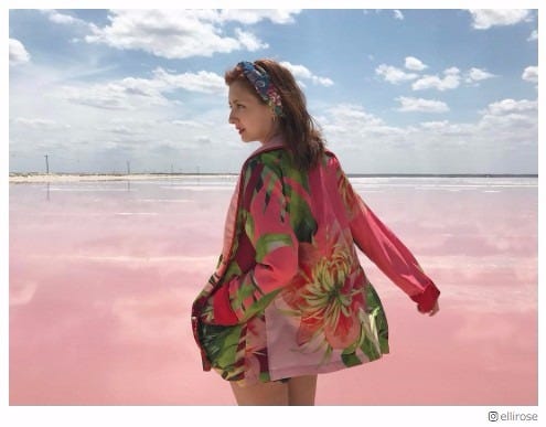 エリーローズも旅した絶景“ピンクラグーン”って?メキシコの塩湖が夢のような美しさ