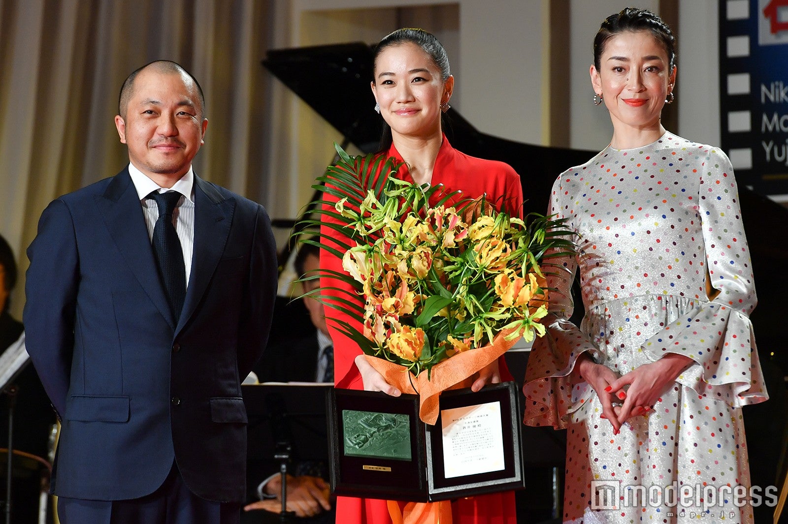 白石和彌監督、蒼井優、宮沢りえ （C）モデルプレス