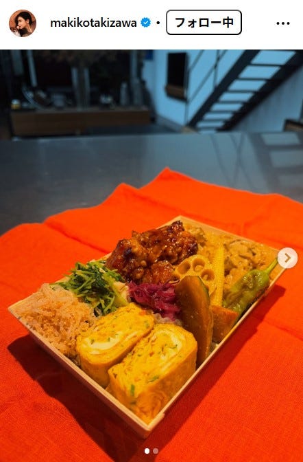 滝沢眞規子Instagramより