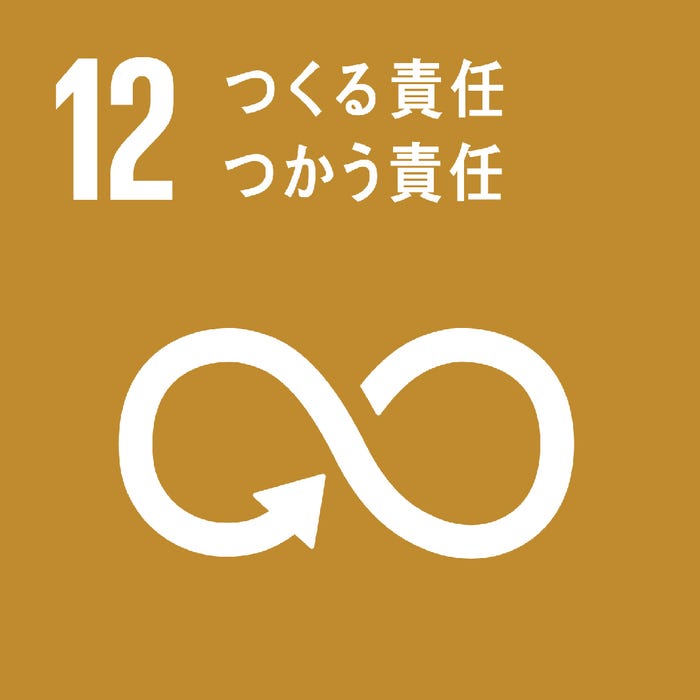 「SDGs」目標12の“つくる責任・つかう責任”(提供画像)