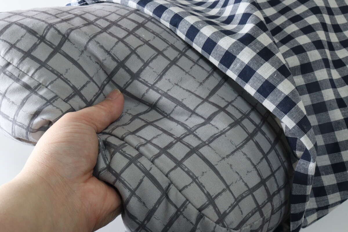 枕カバー（インド綿混、ギンガムチェック）　仕様