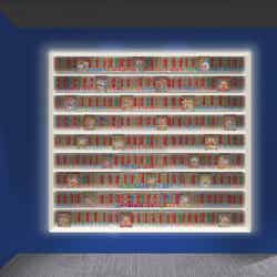 展示室IIエントランス:40年分のコロコロコミックが勢ぞろい(C)Fujiko-Pro