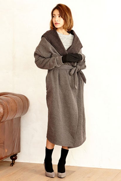 裏起毛ウエストリボンガウンコーディガン「Re:EDIT by GALSTAR」2,998円（税込）／画像提供：Re:EDIT by GALSTAR