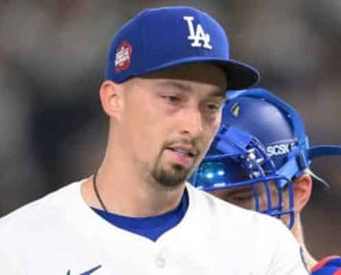 ドジャース スネルがまさかの同点2ラン被弾 PS連続イニング無失点が17でストップ 3戦3勝、防御率0.86の絶対エースが崩れる