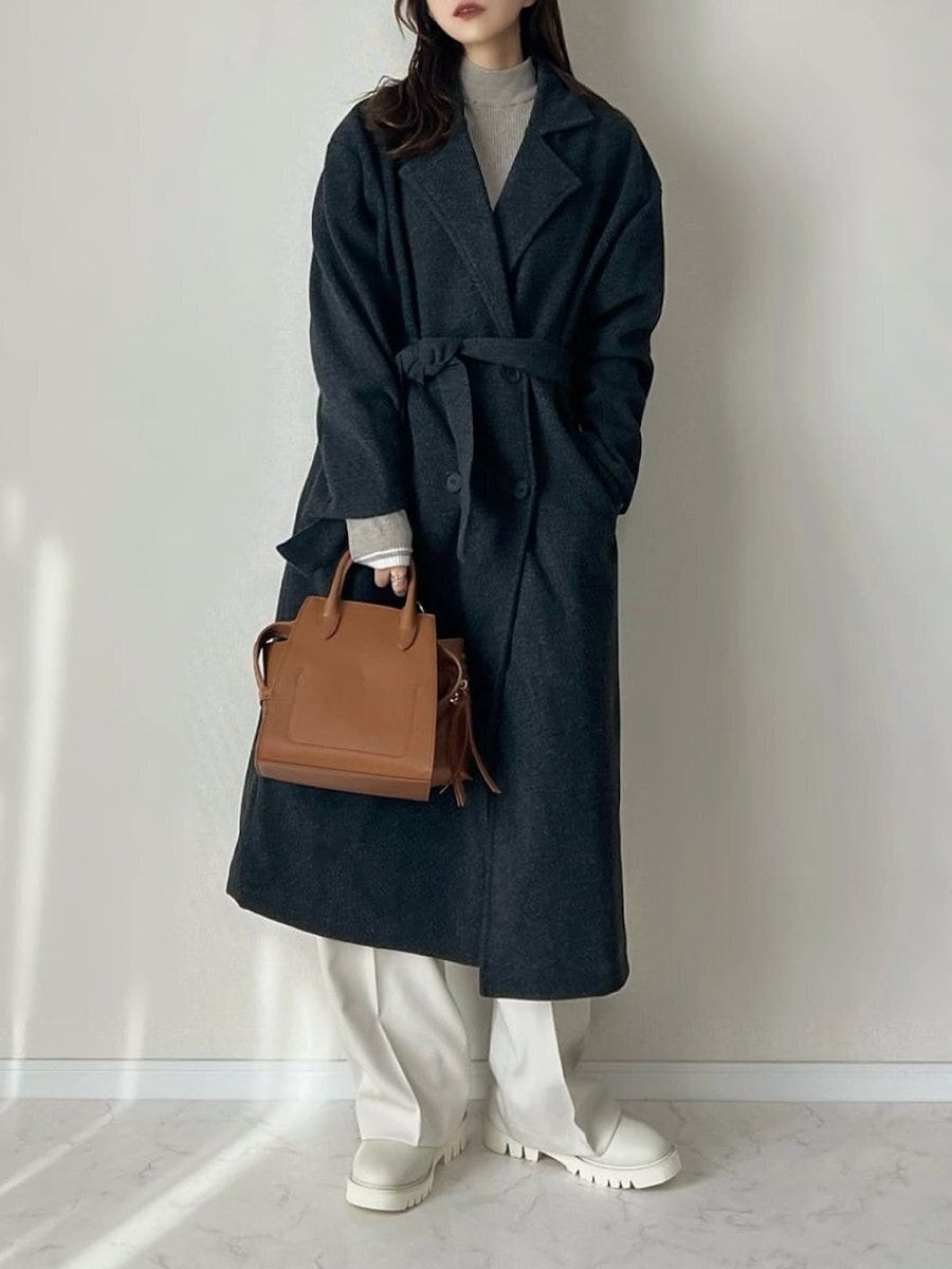 ロングコートコーデ4