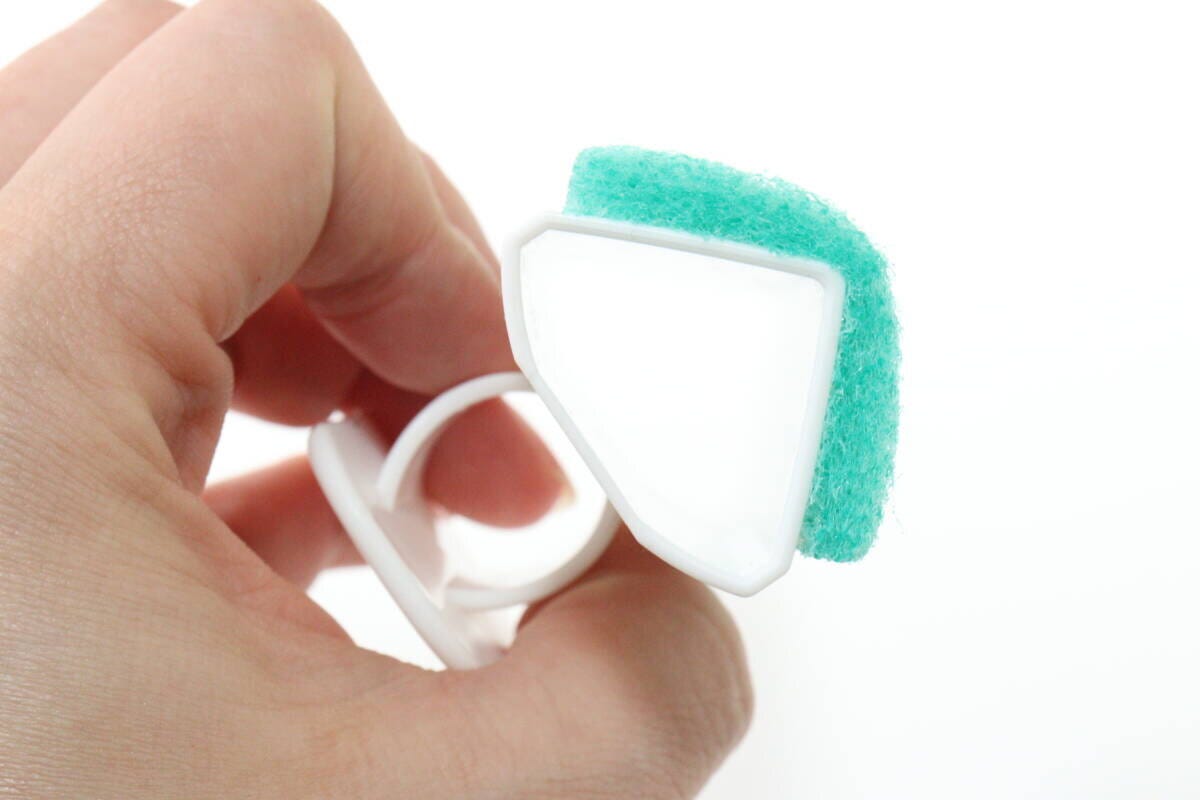 角の極み　浴室ブラシ　ガラスビーズ入　形状