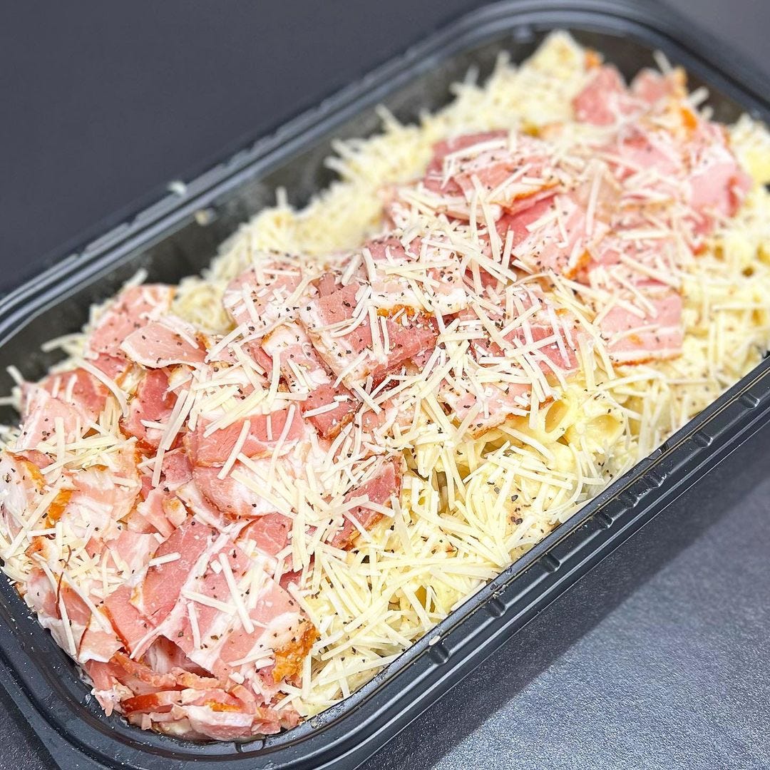 コストコのリガトーニカルボナーラ