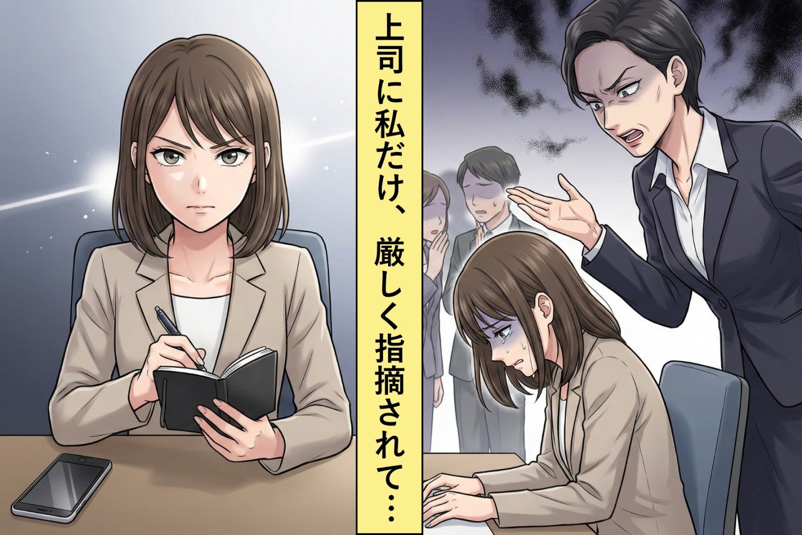同じミスでも私だけ怒ってくる女上司。密かに証拠を集めて人事に行った結果