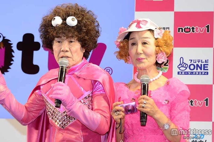 (左から)林家ペー、林家パー子