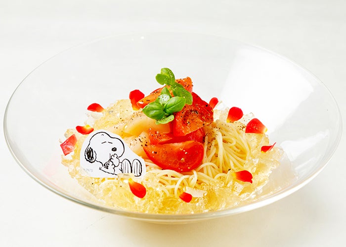 ジャグジーでうとうと…パスタ　税込1,400円 （C）2019 Peanuts Worldwide LLC