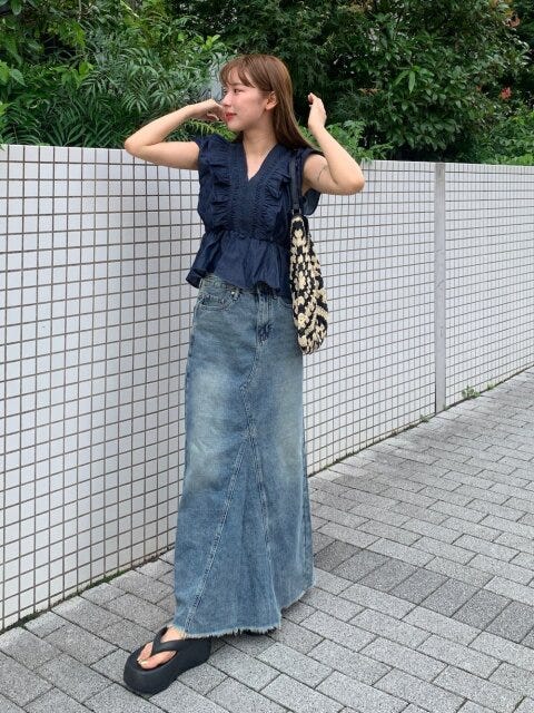 デニムスカートコーデ5
