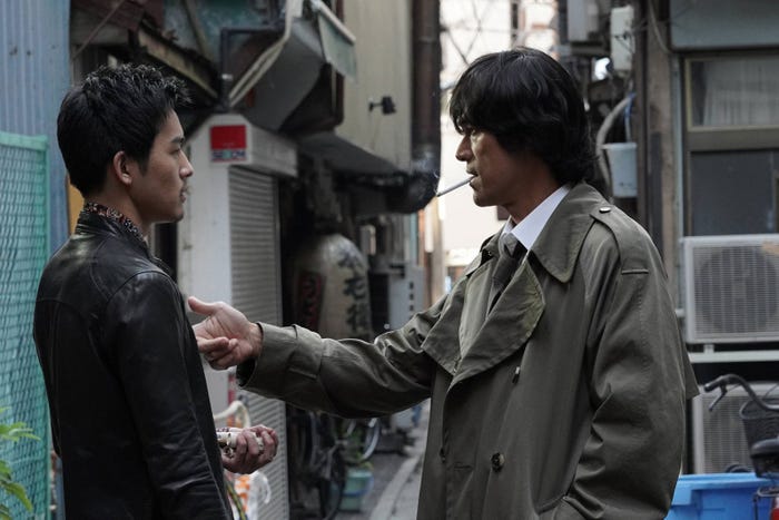 猪征大・江口洋介/「ストロベリーナイト・サーガ」第1話より(C)フジテレビ