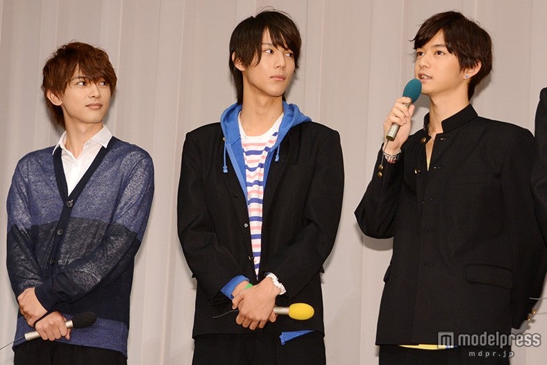 （左より）吉沢亮、中川大志、千葉雄大