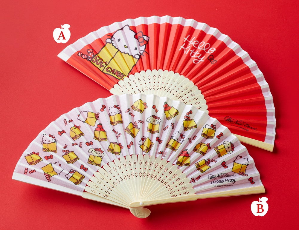 購入特典の限定アイテム「扇子」（C）2025 SANRIO CO., LTD. APPROVAL NO. L660648